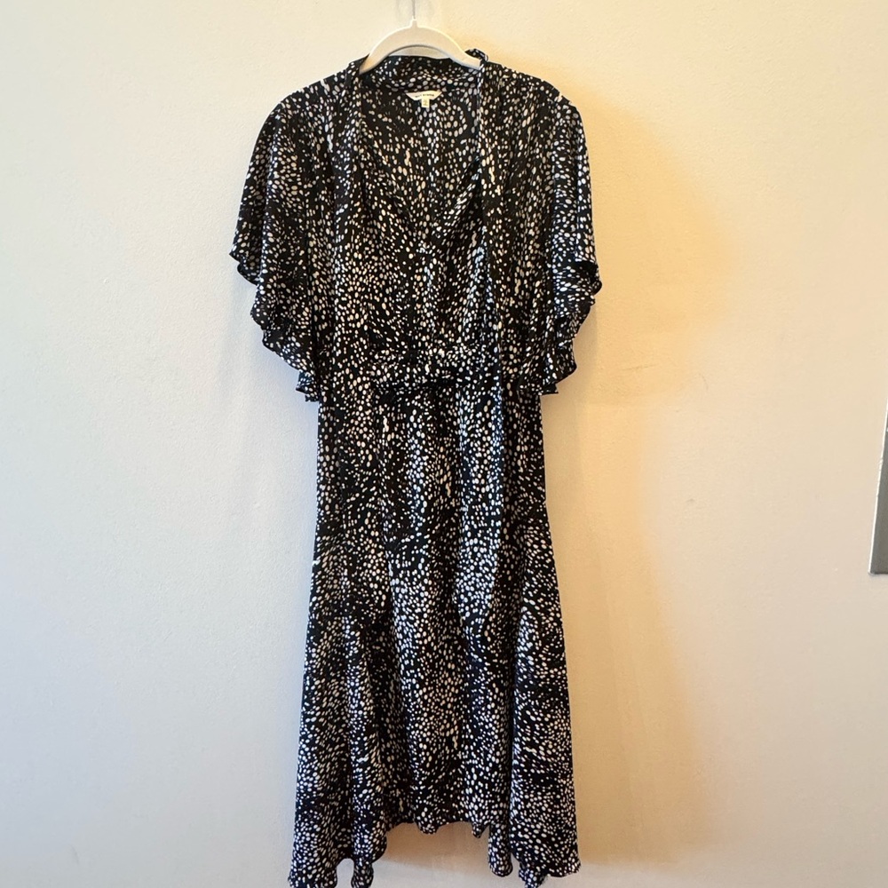Elegant Black and White Women's Dress